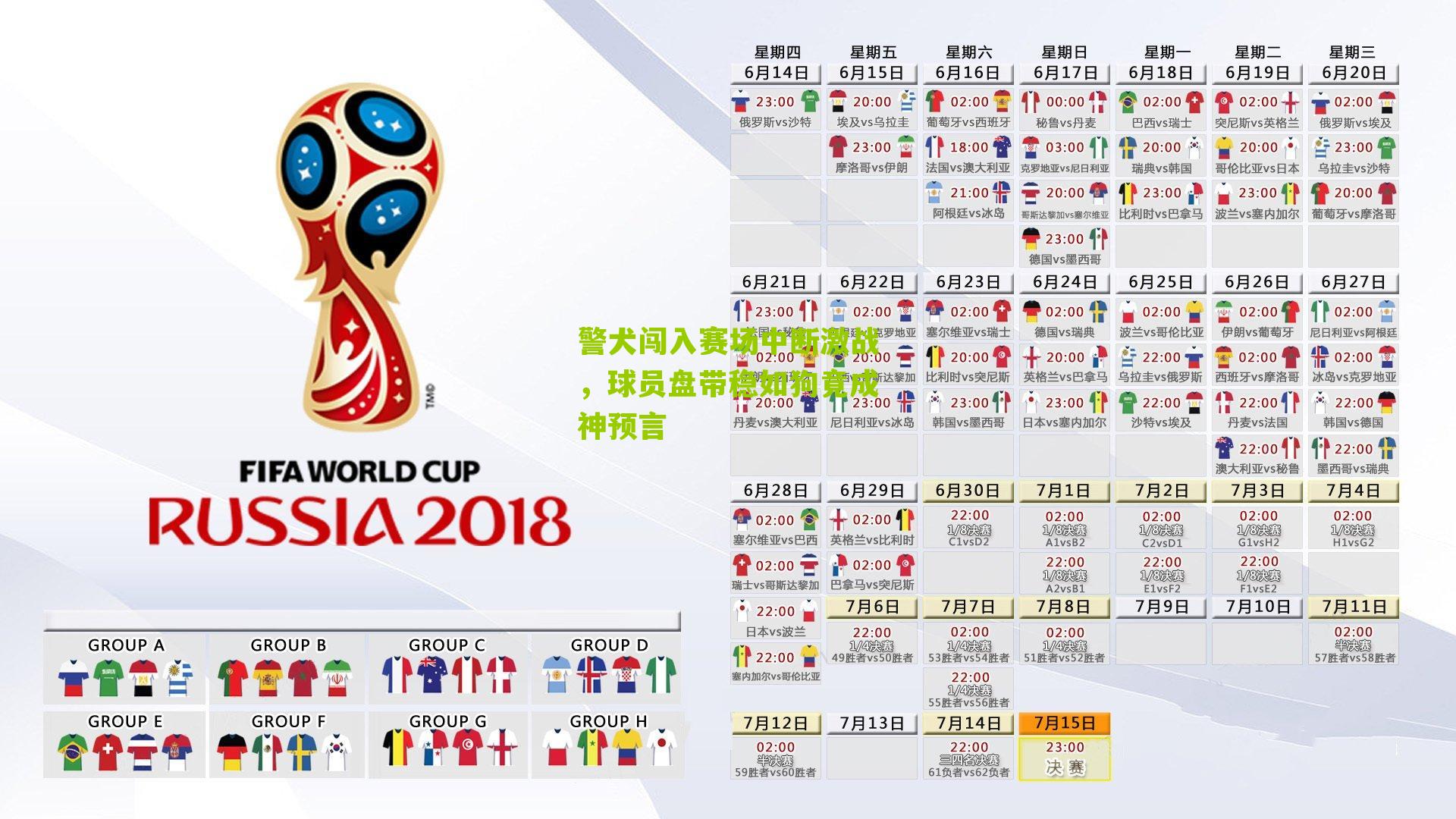 警犬闯入赛场中断激战，球员盘带稳如狗竟成神预言